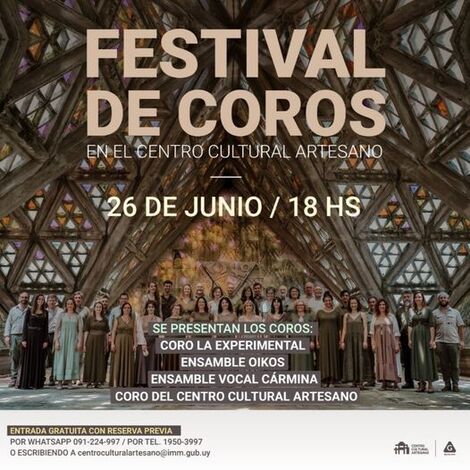 festival de coros en el artesano