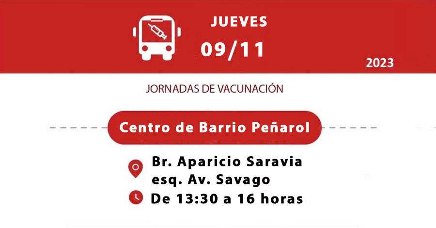 Jornada de vacunación en el Centro de Barrio Peñarol
