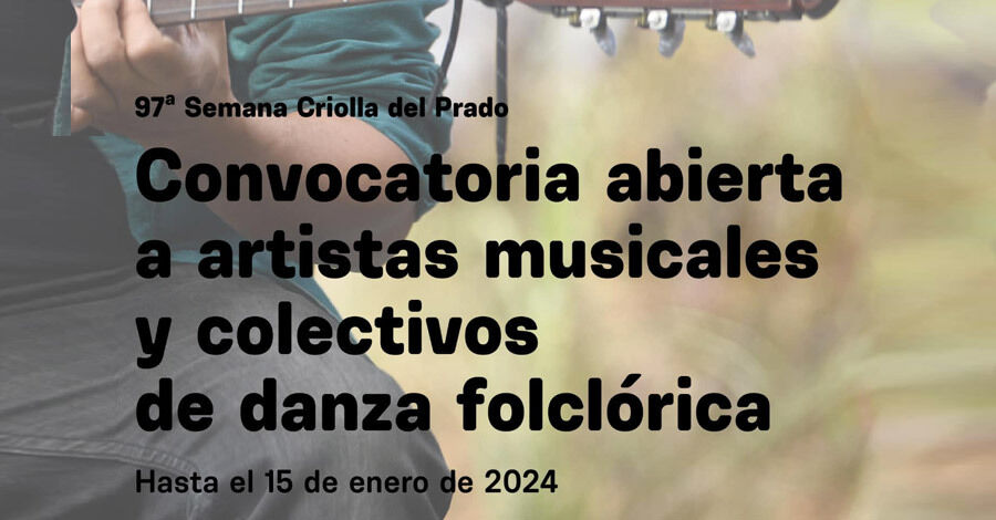 Convocatoria a artistas musicales y grupos de danza folclórica