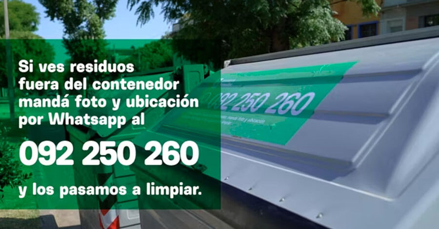 Se reciben denuncias por residuos fuera del contenedor