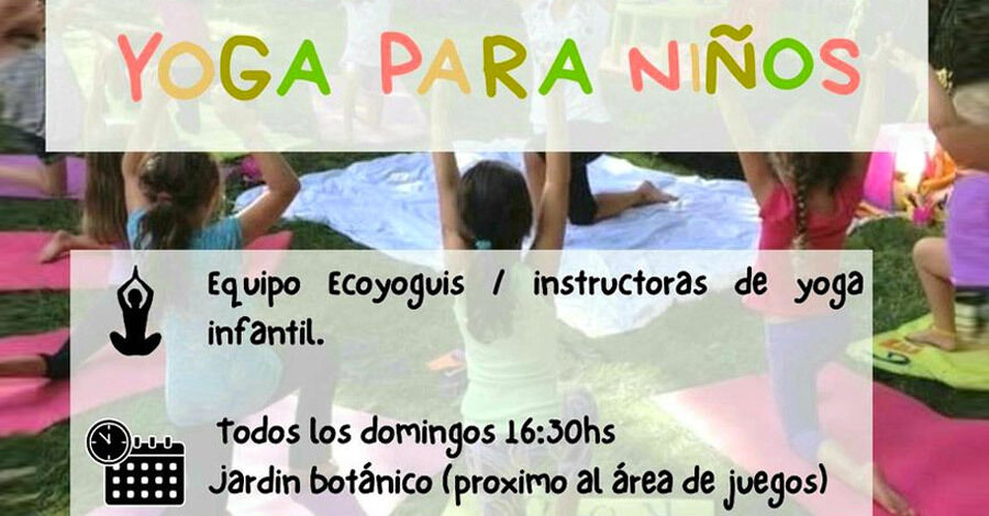 Yoga para niñas y niños en el Jardín Botánico