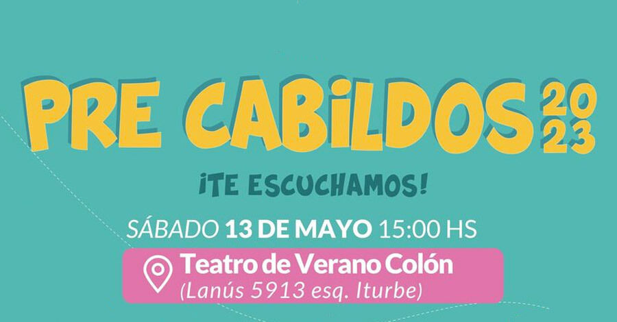 Pre Cabildo en el Teatro de Verano de Colón