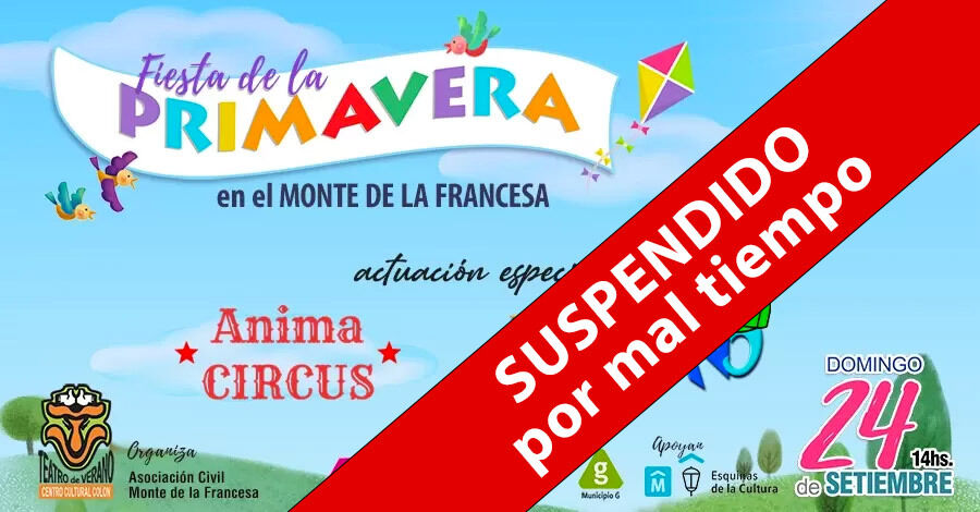 Se suspende la fiesta de la primavera en el Monte de la Francesa por mal tiempo