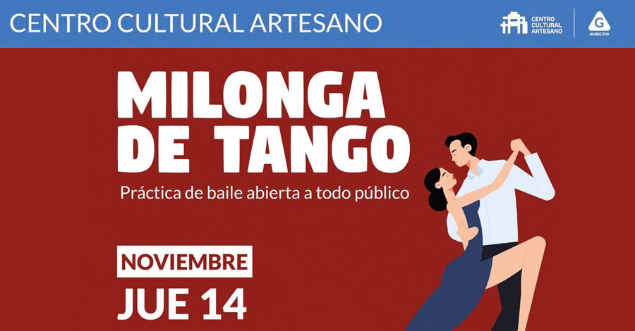 Clase abierta de tango en el Centro Cultural Artesano