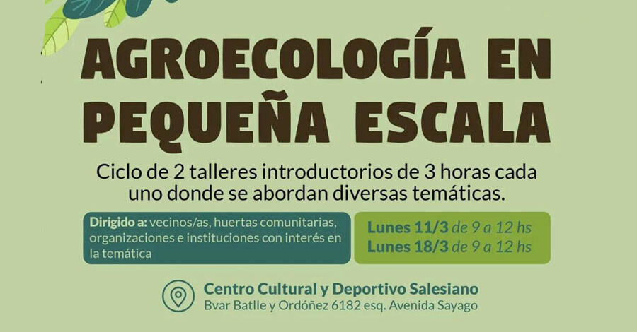 Talleres de Agroecología en el Centro Cultural Deportivo Salesiano