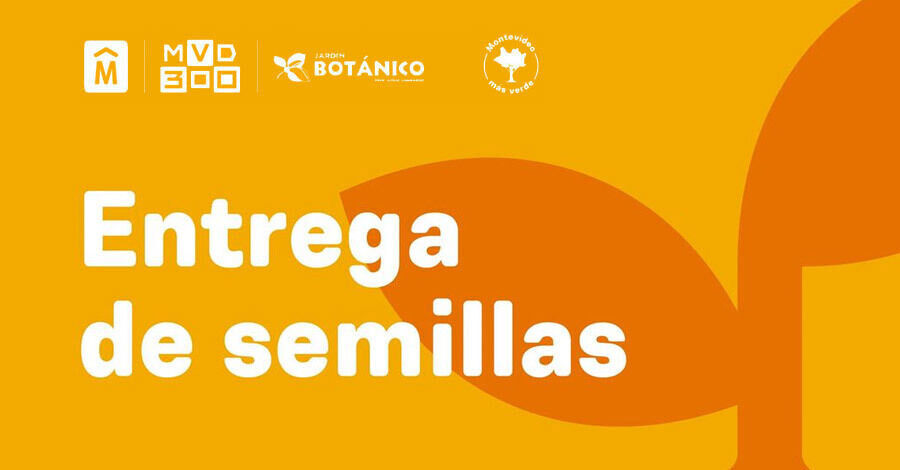 Entrega de semillas en el Jardín Botánico de Montevideo