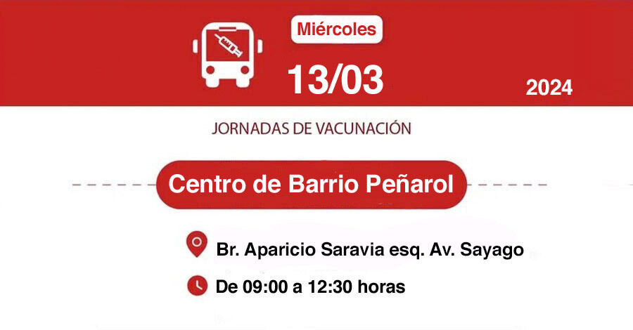 Jornada de Vacunación en el Centro de Barrio Peñarol