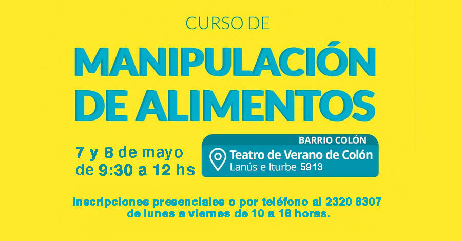 Curso de manipulación de alimentos en el Teatro de Verano de Colón