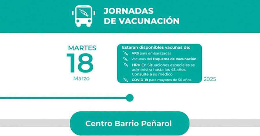 Jornada de vacunas en el Centro de Barrio Peñarol