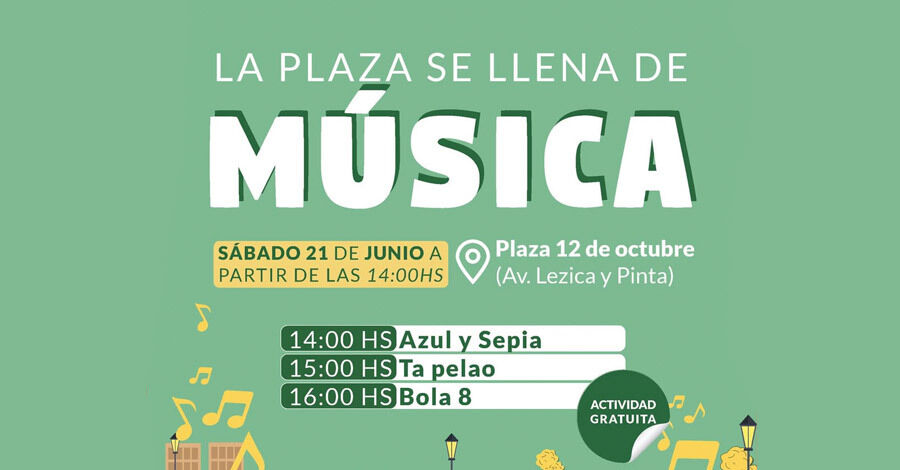 La plaza se llena de música