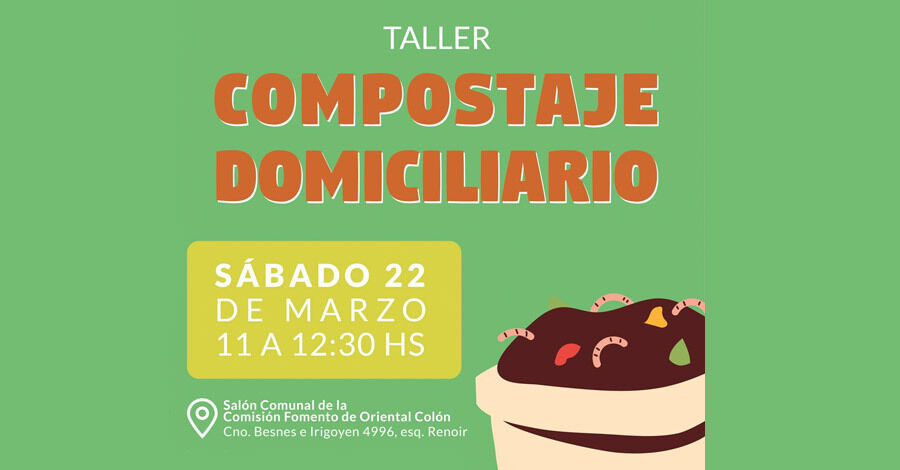  Taller de compostaje domiciliario en el Salón Comunal de la Comisión Fomento de Oriental Colón