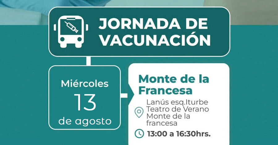 Jornada de vacunación en agosto en el Teatro de Verano de Colón