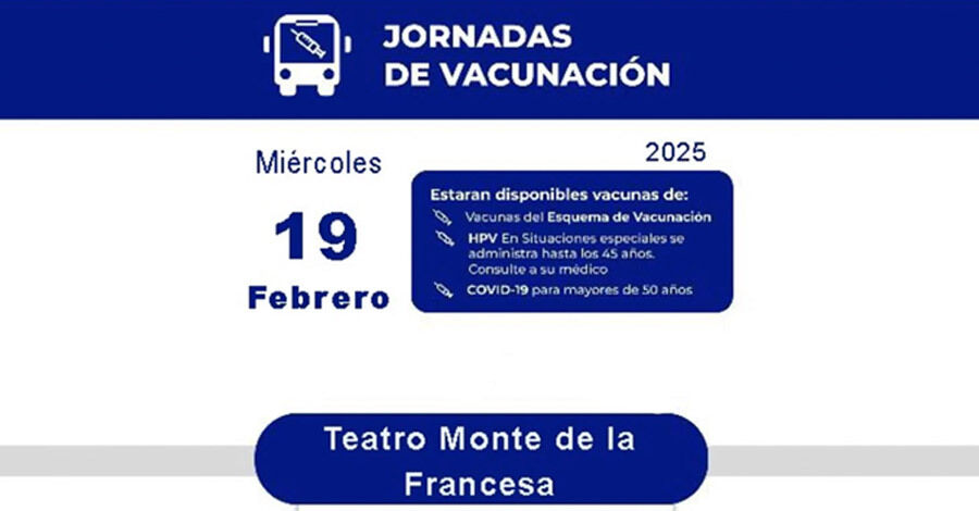 Jornada de Vacunación en febrero en el Teatro de Verano de Colón