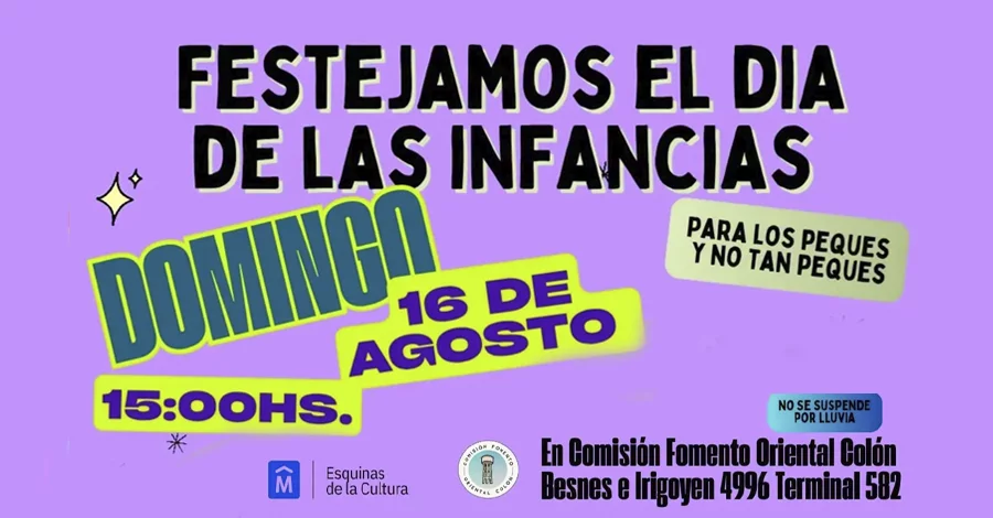 Día de las infancias en la Comisión Fomento Oriental Colón