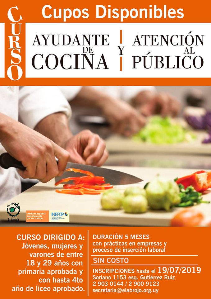 Curso de Ayudante de Cocina y Atención al Público - Colón ...